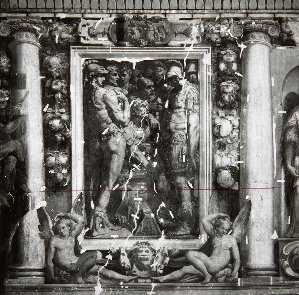 Perin del Vaga - Alessandro Magno pone in salvo gli scritti di Omero, Castel Sant'Angelo, Roma 7